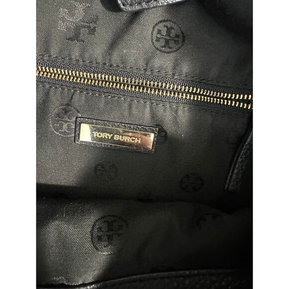 Tory Burch Black Leather Harper Tote - Picture 4 of 10